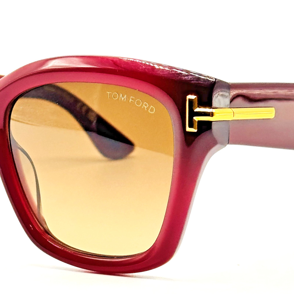 Tom Ford Sunglasses Icon TF1329 81F Violet Butterfly Brown Gradient Lens 55mm - Picture 6 of 16